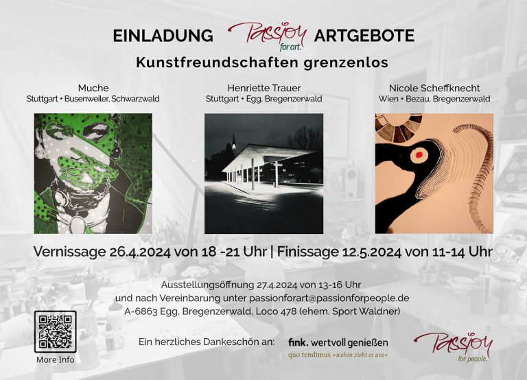 Passion for Art, Bregenzer Wald, AT, Kunstfreundschaften grenzenlos, Artgebote, Egg